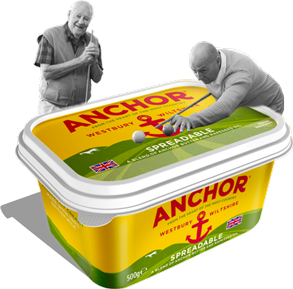 Men Playing Snooker on Anchor Spreadable Tub